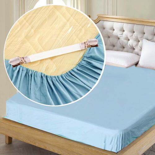 4 PCS Adjustable Elastic Ironing Board Cover Bed Sheet Mattress Corner Cover Straps Holder Fastener Grips Clips