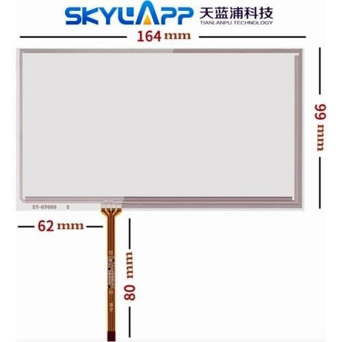 7''inch 4 wire resistive touch screen for TK6070IH / TK6070iK / TK6070 AMT9545 Handwriting Touchscreen Panel Glass 164mm*99mm