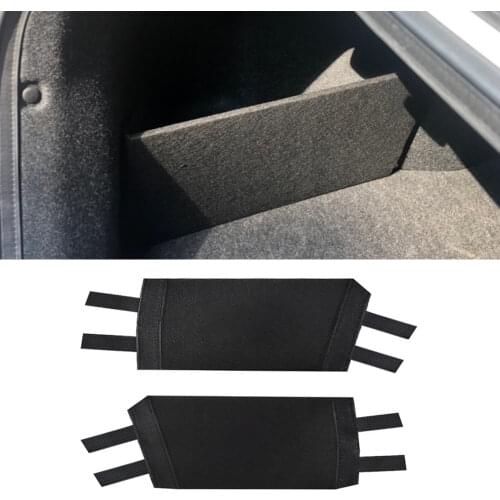 For Hyundai Sonata DN8 2020-2021 Car Accessories Flannel Auto Trunk Side Storage Organizer Board Partition Plate Tail Box Shield