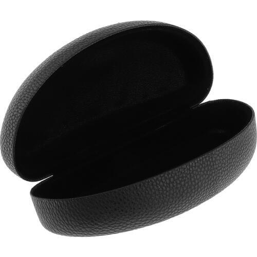 Large High Quality Metal Mens Womens Sunglasses Eyeglasses Hard Case Reading Eye Glass Protector Box Black