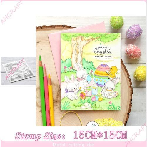 Pathway Background Stamp and Metal Cutting Dies DIY Scrapbooking for Photo Album Decorative Embossing Silicone Clear Stamps 2020