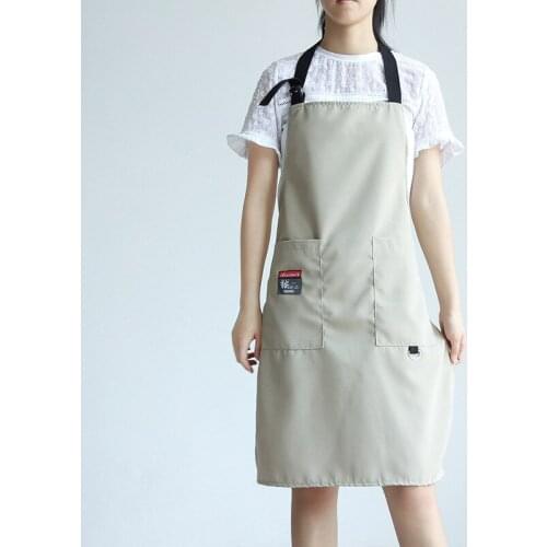 Canvas Apron Home Kitchen Milk Tea Shop Art Painting Baking Restaurant Waiter Men and Women Work Clothes
