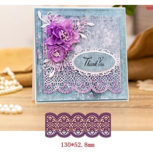 Graceful Nice Lace Border Decoration Metal Steel Cutting Dies For DIY Scrapbooking Paper Cards Decorative Embossing Dies 2019