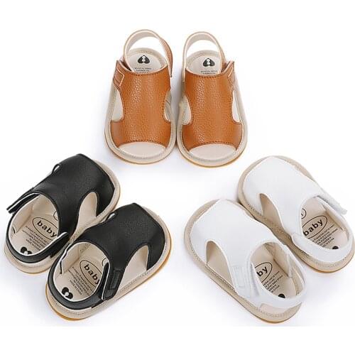 Summer First Walker Sandals Children Toddler Baby Girls Boys Solid Fashion Beach Shoes Sandals Prewalker Cute Soft Shoes