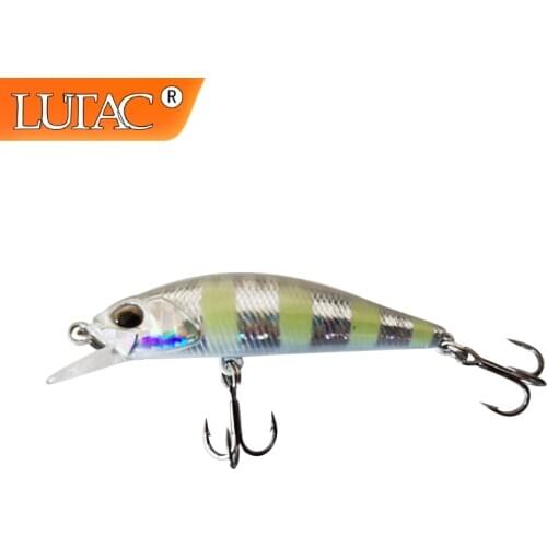 LUTAC Sinking Water Mini Minnow Hard Fishing Lure LM04D Durable Hooks Wobbler Swimbait 50mm 4.5g