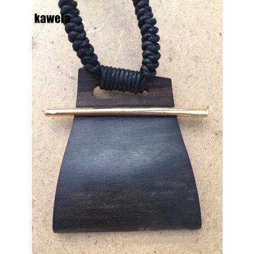 New Vintage Sandalwood Handmade Pendant Adjustable Necklace