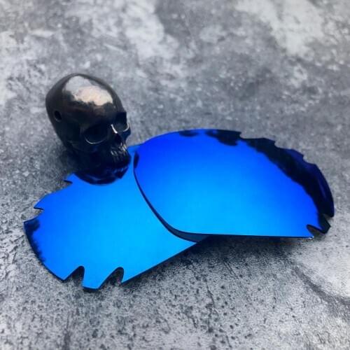 Firtox True Polarized Enhanced Replacement Lenses for-Oakley Jawbone Vented Sunglass (Lens Only)-Blue Mirror