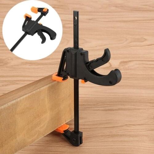 Spreader Work Bar Clamp Adjustable Quick Ratchet Release F Clamp Speed Squeeze Woodworking Spreader 4 Inch Clip Kit Wood Working