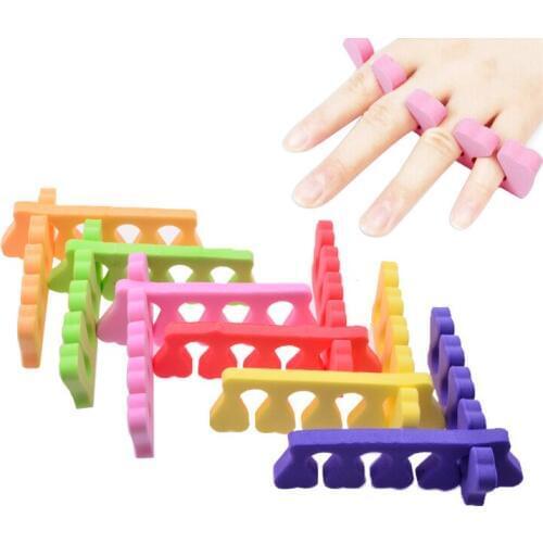 Soft Foam Nail Art Toe Separators,2pcs Orthedontic Straightening Finger Feet Care Separator Nail Tools