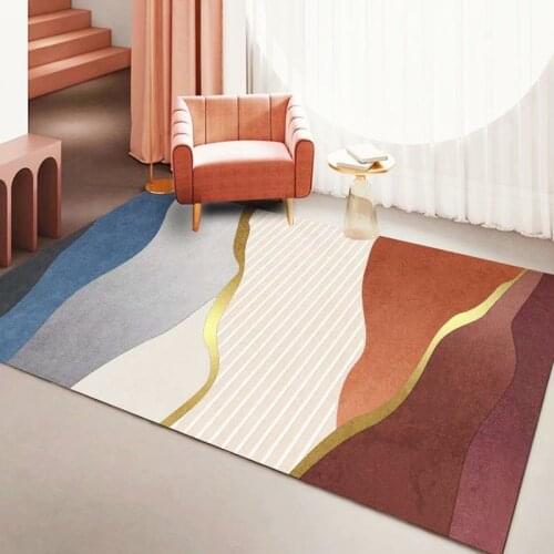 Nordic Living Room Rugs Bedside Door Bathroom Anti-slip Carpet Cute Floor Mat Machine Washable Comfortable Rug