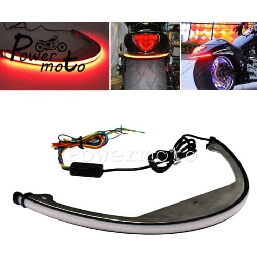 LED Tail Tidy Fender Eliminator Bracket Bar Sequential Switchback Tail Brake Turn Signal Light for Suzuki Boulevard M109R M90
