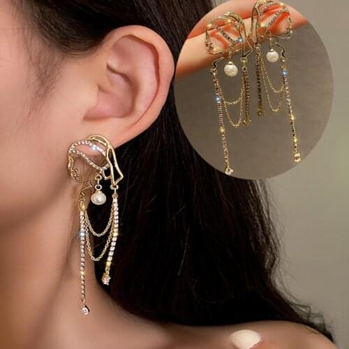 Retro Portrait Tassel Long Earrings Hoop Dangle Personalized Elegant Style Earrings for Women Girls Earring Jewelry Gifts