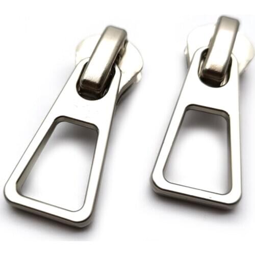 20pcs/lot Quality Plated Pearl White Metal Zipper Slider 5# Zipper Pull