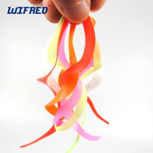 30pcs Multiple Color Luminous Silicone Lure Skirt Trailers Integrated Spinnerbait Buzzbait Rubber Jig Lures Material