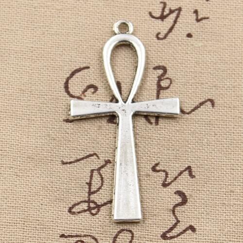 8pcs Charms Cross Egyptian Ankh Life Symbol 52x28mm Antique Pendant fit,Vintage Tibetan Gold,DIY Bronze Silver Color Makings