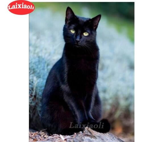 New diamond painting Black cat 5d diy handmade embroidery with diamond kit full square/round drill mosaic painting home decor
