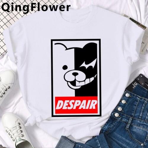 Anime Ouma Kokichi Danganronpa V3 Mikan Tsumiki clothes male white t shirt graphic tees plus size tumblr t-shirt summer top