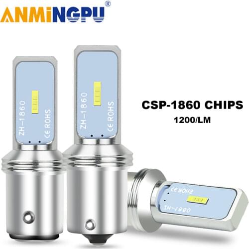 ANMINGPU 2x P21W Led BA15S 1156 Bulb BAU15S PY21W Led CSP 1860SMD 1157 Led P21/5W BAY15D Signal Lamp Turn Signal Backup Light