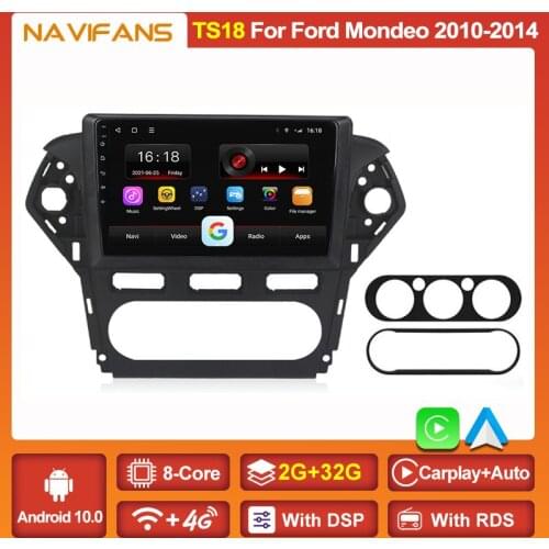 6G RAM 128G ROM Android 11 DSP Auto Radio For Ford Mondeo 4 2010 2011 2012 2013 2014 Car Multimedia Player Wireless Carplay Auto