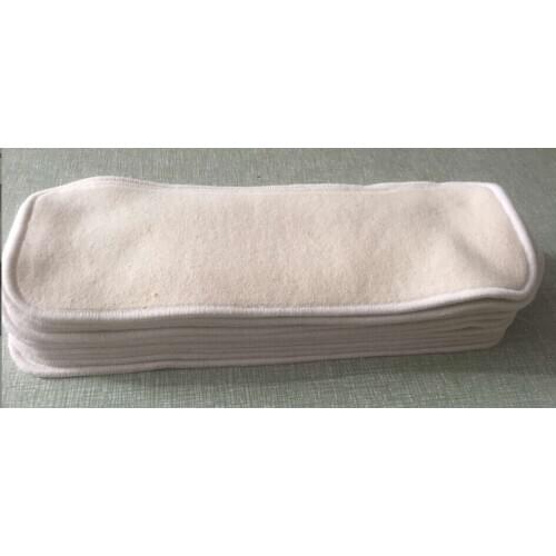 Free Shipping Hemp Organic cotton 200pcs 3 Layers Reusable Washable Baby Cloth Diaper Babies Nappies Infant Pads Nappy Inserts