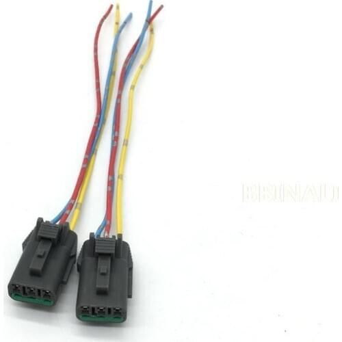 For HITACHI ZX ZAX70 EX200-5-6 Throttle motor Motor plug Insert 3 wire import line excavator accessories