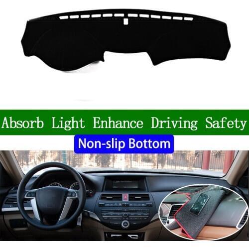 For Honda Accord 2008 2009 2010 2011 2012 2013 Non-slip Bottom Dashboard Cover Car Decals Car Stickers Interior Car Accessories