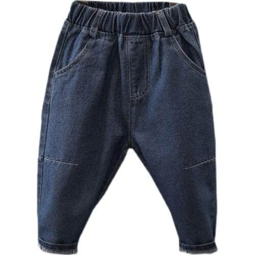 New Baby Jeans Boys Clothes Enfant Jean Boy Girls Jeans Spring Autumn Stretchy Denim Trousers Toddler Clothing Babe Pants 2-7T