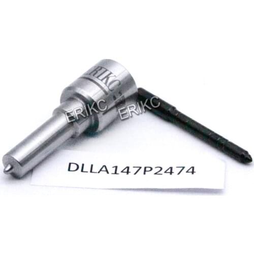 ERIKC Diesel Injector Nozzle DLLA 147 P 2474 Common Rail Spray DLLA 147P2474 Black Needle Top Quality DLLA 147 P 2474