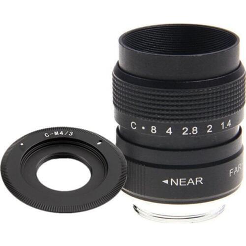 Fujian 25mm F1.4 CCTV TV Movie lens+C-M4/3 Mount for Fuji Fujifilm X-E2 X-E1 X-Pro1/M1
