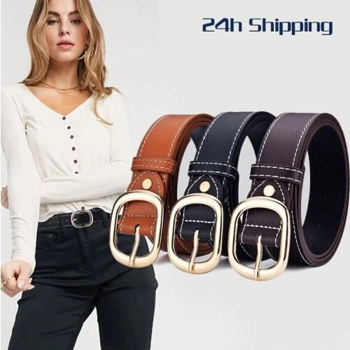 JIFANPAUL New Womens belt fashions wild ins wind belt female black simple decoration womens fashion jeans belts for women