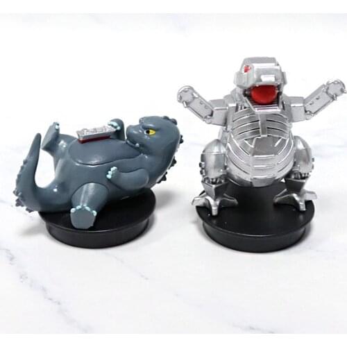 King Kong VS. Godzilla Movie Action Figure Q Version Car Accessories Ornaments Model Ornament Toys