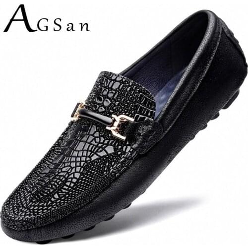 Genuine Leather Men Loafers Casual Shoes Designer Italian Driving Shoes Slip On Office Loafers High Quality Mens Flats Moccasins