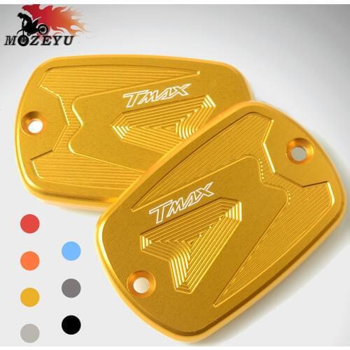 Motorcycle CNC Front Brake Master Cylinder Fluid Reservoir Cover Cap for Yamaha Tmax 530 2012-2015 Tmax 500 2008-2011 Tmax530