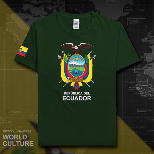 Ecuador Ecuadorian men t shirts 2018 jerseys nation team tshirt 100% cotton t-shirts sporting clothing tees country flags ECU 20