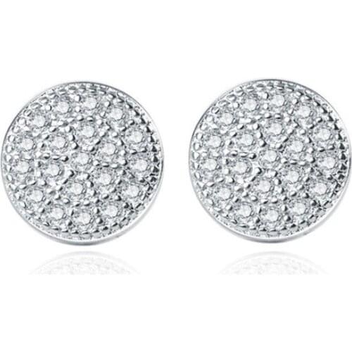2021 New Fashion jewelry 925 sterling silver Earrings Crystal from Swarovskis New Woman name earrings Twins micro set