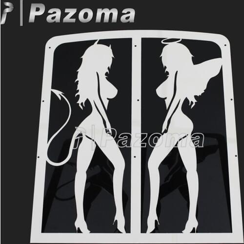 PAZOMA Stainless Steel Motorbike Motorcycles Radiator Grill Grille Guard Cover for Yamaha Banshee Grill 1987-2012