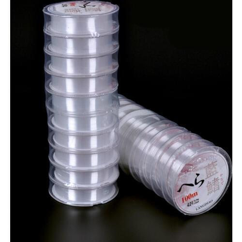 High strength fishing line 100 meters wear resistant nylon fishing lures line fishing supplies fish thread wholesale 10pcs/lot