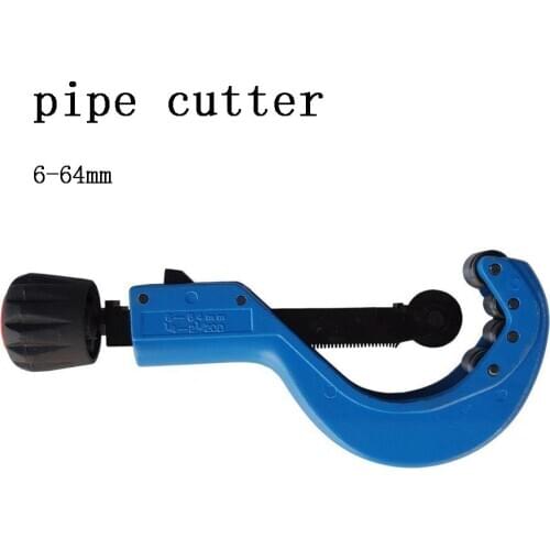 6-64mm Quick Release Heavy Aluminum Plumbing Plastic Tube Pipe 100-160mm Cutter Hand Cutting Tools Built In Pipe Reamer
