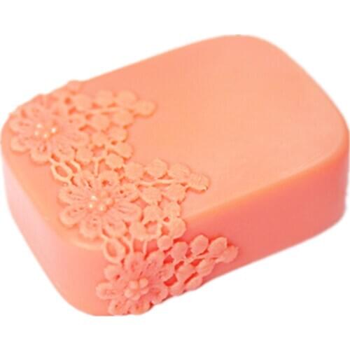 Silicone Lace Soap Mould Resin Soap Making Moulds Handmade Diy Soap Candle Aroma Stone Moulds Bath Bomb Fondant Cake Silicone