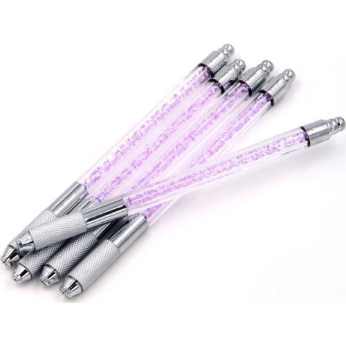 Eyebrow lip tattoo machine micropigmentacion permanent makeup microblading pen with crystal tattoo supply