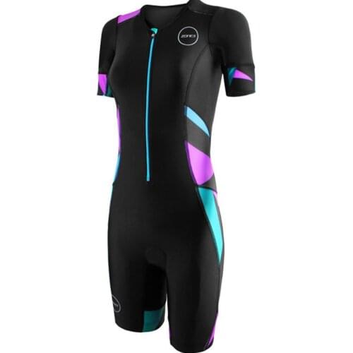 Triathlon womens bicicleta short sleeved tights ropa mujer suit ZONE3 team riding MTB running swimsuit dress uniform ciclismo