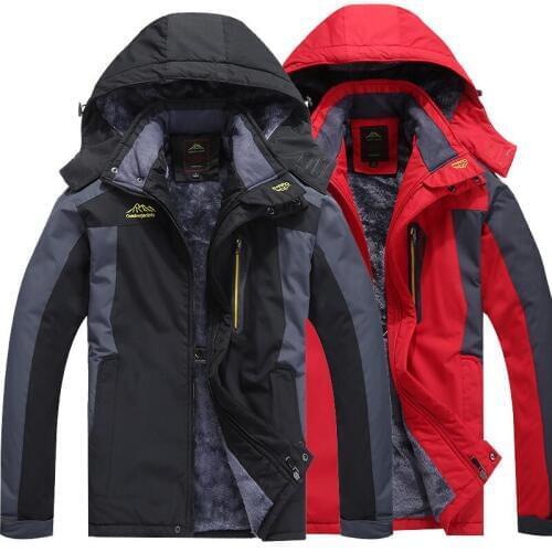 Outdoor Hiking Fleece Windbreaker male Waterproof Windproof Thermal Trekking Fishing Hunting Skiing Male Jackets Large Size 9XL