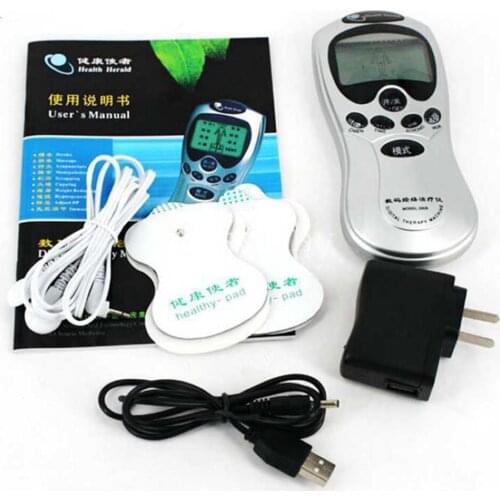 MOQ (1 PCS) Tens Acupuncture Digital Therapy Machine Massager USB adapter With AC Power Plug
