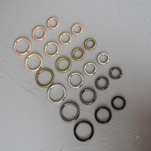 10 Pcs 15mm/20mm/25mm/30mm belt buckle O Ring Leather Bag Belt Strap Dog Chain Buckle Snap Clasp Clip Bag Parts Accessories