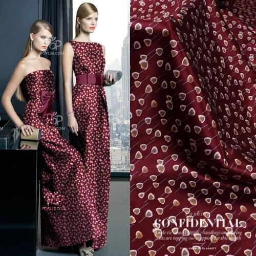 140*50CM thickness 19 Mmishia digital printing silk stretch satin fabric soft and slippery silk cloth for garment shirt