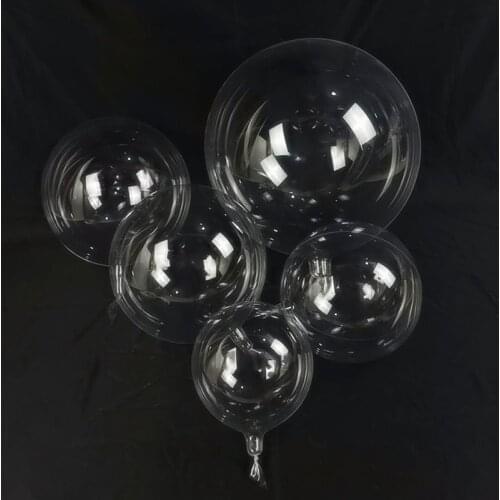 5pcs 12/20/22/24/36 inch Bubble Balloon bobo Clear Balloons Transparent Birthday Party Decoration Wedding Rose Balloon Bouquet