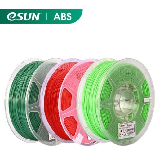 ESUN ABS Filament 1.75mm,ABS 3D Printer Filament Vacuum Packaging 1KG (2.2 LBS) Spool 3D Printing Materials for 3D Printers