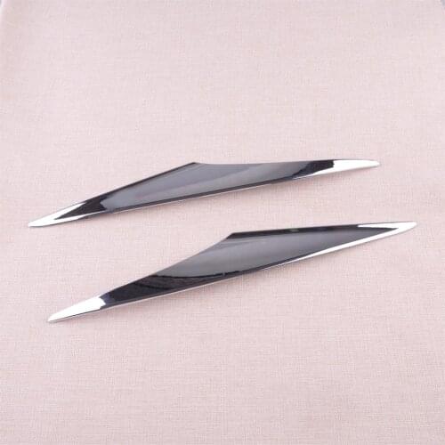 Car 2pcs ABS Front Fog Light Lamp Eyebrow Cover Trim Fit For Chevrolet Equinox 2018 2019 2020