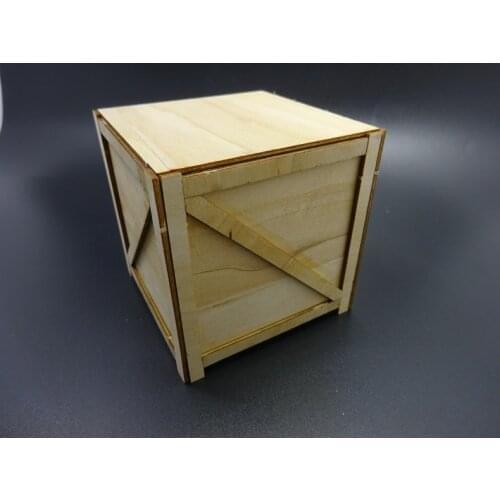 Scene Model Transport Wooden Box for 1/14 Tamiya RC Truck Trailer Tipper Scania MAN Benz Actros Volvo Car Diy