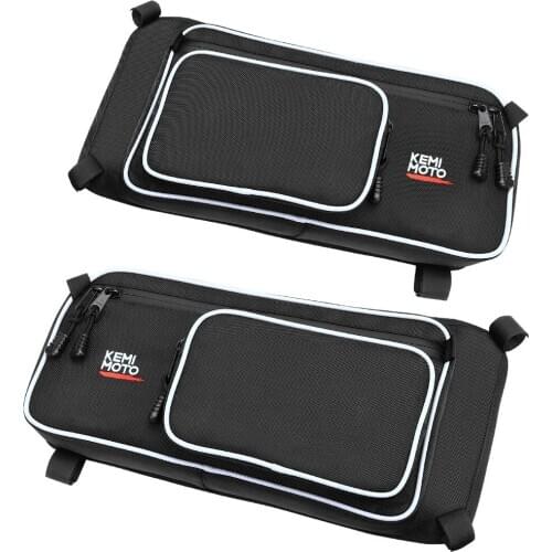 For Can-Am Rear Stock Door Bag UTV Black Pair With Knee Pad For Can-Am Maverick X3 Max Turbo R 2017 2018 2019 2020 Storage Bag